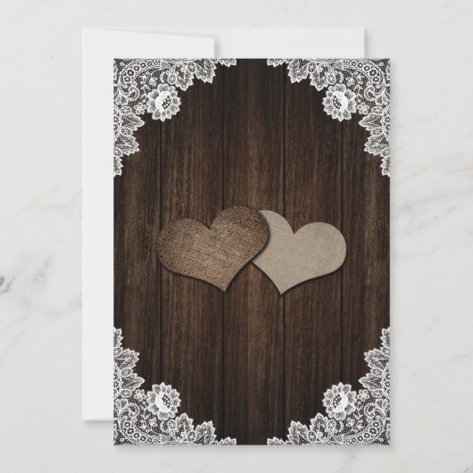 Rustic Purple Blue Hydrangea Rustic Wood Wedding Save The Date (Rückseite)