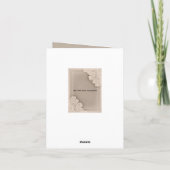 Rustic Raised Floral Wedding Danke (Rückseite)