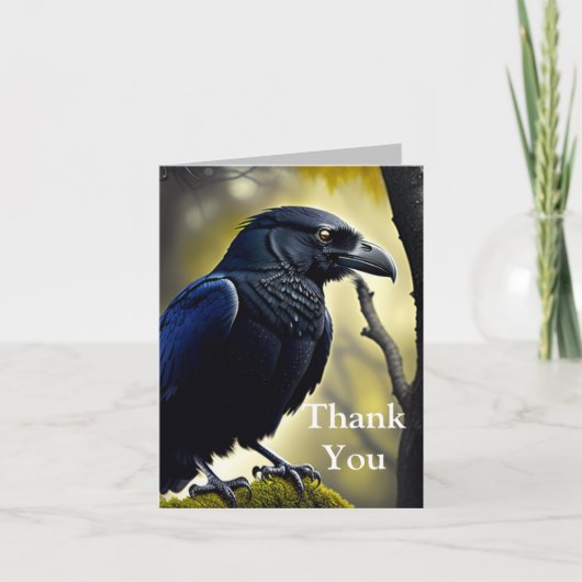 Rustic Raven - Natures Guardian Dankeskarte (Vorderseite)