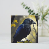 Rustic Raven - Natures Guardian Karte (Stehend Vorderseite)