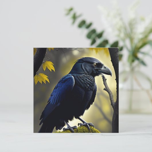 Rustic Raven - Natures Guardian Karte (Stehend Vorderseite)
