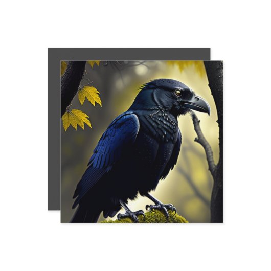 Rustic Raven - Natures Guardian Karte (Vorderseite/Rückseite Beispiel)