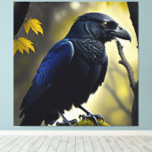 Rustic Raven - Natures Guardian Leinwanddruck (Insitu (Holzboden))