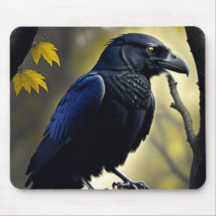 Rustic Raven - Natures Guardian Mousepad