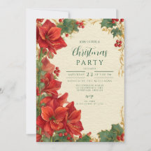 Rustic Red Amaryllis Christmas