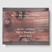 Rustic Red Barn Bed & Breakfast B&B Gästebuch (Vorderseite)