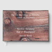 Rustic Red Barn Bed & Breakfast B&B Gästebuch (Vorderseite)