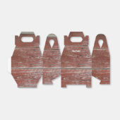 Rustic Red Barn Wood Personalisiert Gevor Box Geschenkschachtel (Ungefaltet)