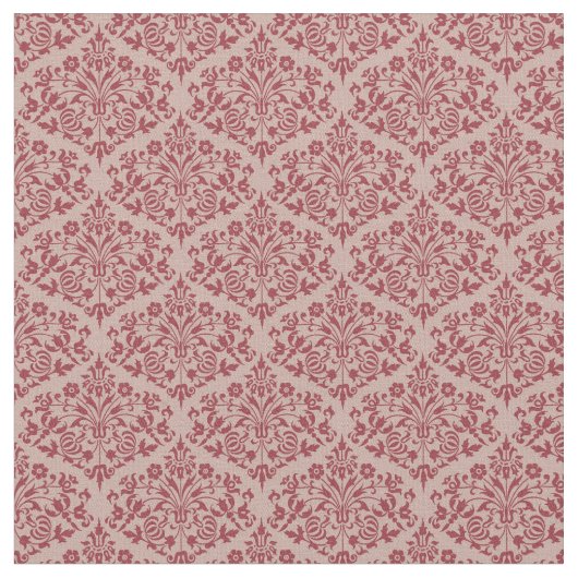 Rustic Red Damask Stoff (Nahaufnahme)