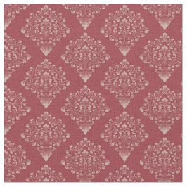 Rustic Red Damask Stoff