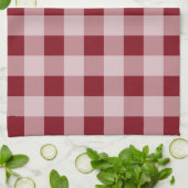 Rustic Red Gingham Kitchtuch Handtuch (Gefaltet)