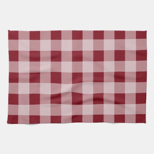 Rustic Red Gingham Kitchtuch Handtuch (Horizontal)
