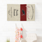 Rustic Red Gratulation Graduation Party P Banner (Insitu)