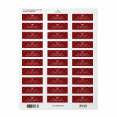 Rustic Red Plaid Christmas Return Address  (Vorne)