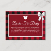 Rustic Red Plaid Merry Little Books for Baby Begleitkarte (Vorderseite)