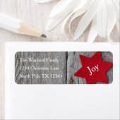 Rustic Red Star Address Labels (Insitu)
