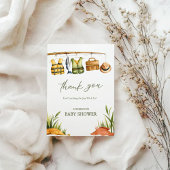Rustic Reel Excited Little Fisherman Baby Shower  Dankeskarte