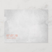 Rustic Reindeer Boho Watercolor Wedding STD Ankündigungspostkarte (Rückseite)