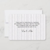 Rustic Rentier Botanical Wedding Vielen Dank Einladung (Rückseite)