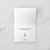 Rustic Rentier Weihnachtskarte Feiertagskarte (Innenseite)