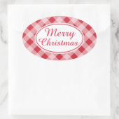 Rustic Retro Frohe Weihnachtsgeschenke Stickers (Tasche)