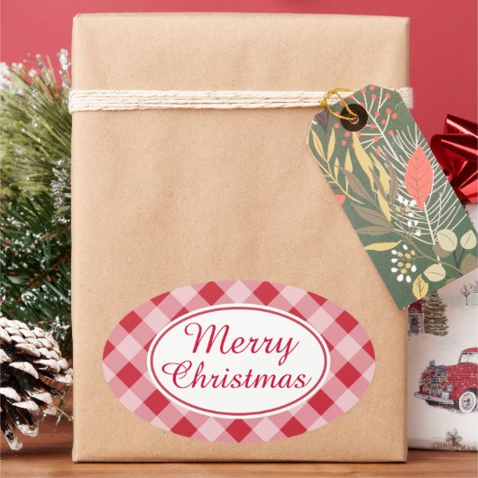 Rustic Retro Frohe Weihnachtsgeschenke Stickers (Feiertag)