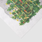 Rustic Retro Vintage Weihnachten Winterurlaub Seidenpapier (Ausschnitt)