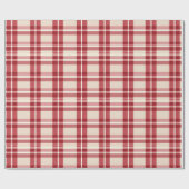 Rustic Reverie | Embracing the Farmhouse Red Plaid Geschenkpapier (Flach)