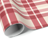 Rustic Reverie | Embracing the Farmhouse Red Plaid Geschenkpapier (Rolleneckpunkt)
