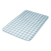 Rustic River Blue Buffalo Check Badematte (Schrägansicht)