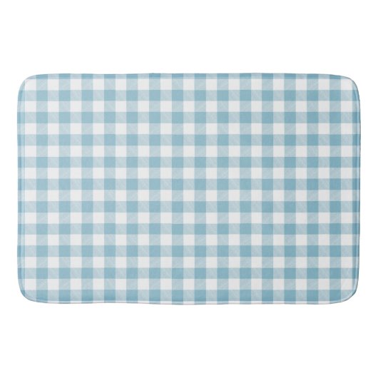 Rustic River Blue Buffalo Check Badematte (Vorderseite)