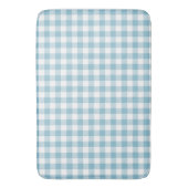 Rustic River Blue Buffalo Check Badematte (Vorderseite Vertikal)