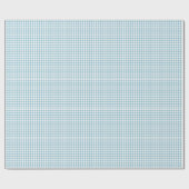 Rustic River Blue Buffalo Check Geschenkpapier (Flach)