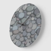 Rustic River Rock Clock Große Wanduhr (Winkel)