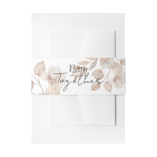 Rustic Romance Wedding  Einladungsbanderole (Vorderseite Beispiel)