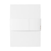 Rustic Romance Wedding  Einladungsbanderole (Rückseitenbeispiel)