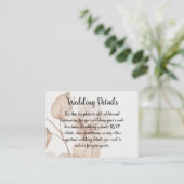 Rustic Romance Wedding Enclosure Cards Begleitkarte (Stehend Vorderseite)