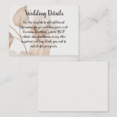 Rustic Romance Wedding Enclosure Cards Begleitkarte (Vorne/Hinten)