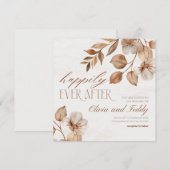 Rustic Romance Wedding Invitations Einladung (Vorne/Hinten)