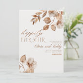 Rustic Romance Wedding Invitations v2 Einladung (Stehend Vorderseite)