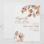 Rustic Romance Wedding Invitations v2 Einladung (Vorne/Hinten)