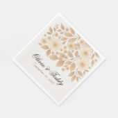Rustic Romance Wedding Napkins Serviette (Ecke)