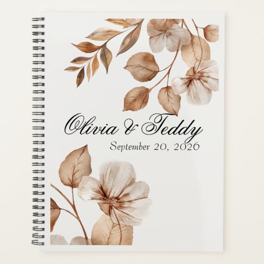 Rustic Romance Wedding Planner Planer (Vorderseite)