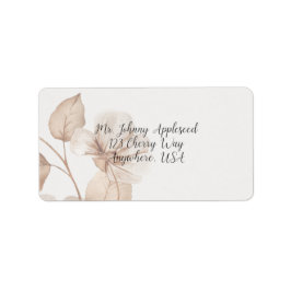 Rustic Romance Wedding Return Address Labels Adressaufkleber