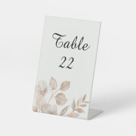 Rustic Romance Wedding Table  Sockelschild