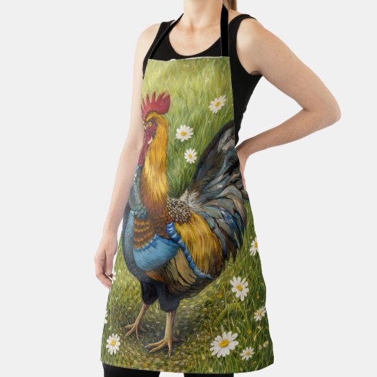 Rustic Rooster Farmhouse Kitchen Apron Schürze (InSitu)