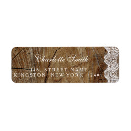 Rustic Royal Personalisiert Lace Address Labels