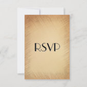 Rustic RSVP with Menu Choice Karte (Rückseite)
