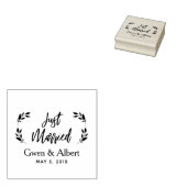 Rustic Rubber Stamp Wedding Monogram Gummistempel (Stempel)