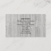 Rustic RV Park Campground Outdoor Design Visitenkarte (Rückseite)